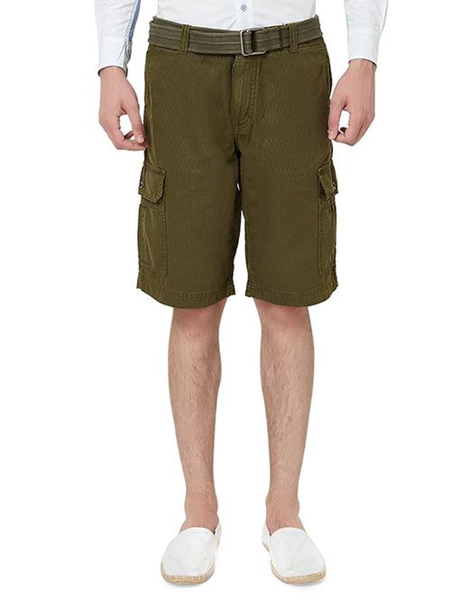 green cotton shorts - 14129239 -  Standard Image - 0