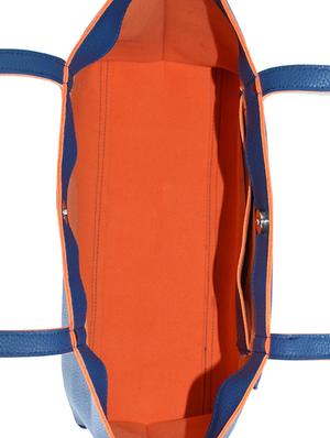 blue leatherette tote - 14130363 - Standard Image - 3