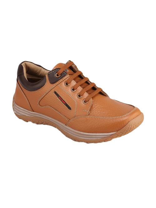 tan leather lace up shoe - 14131873 - Very Small Image - 1