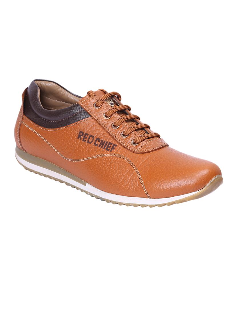 red chief tan leather lace up shoes - 14131874 - Zoom Image - 1