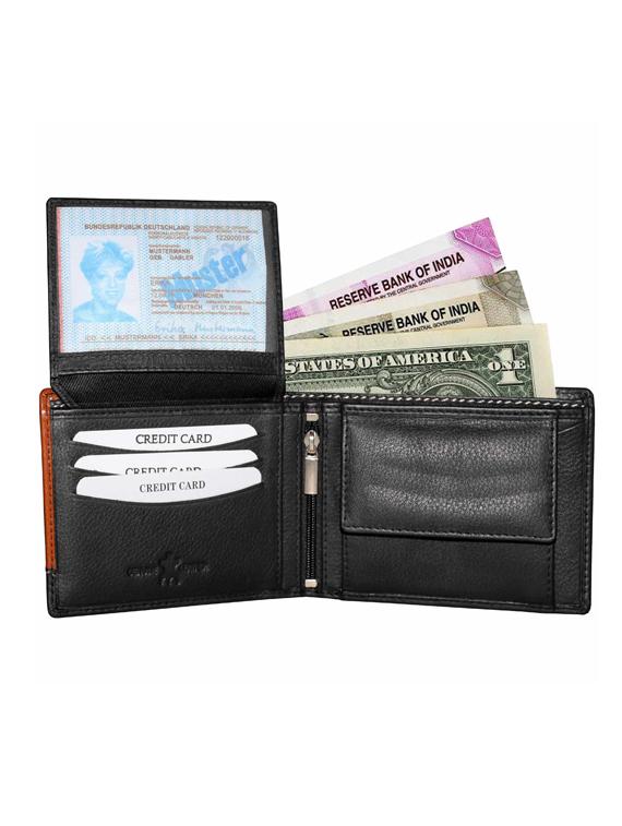 black leather wallet - 14131899 - Zoom Image - 3