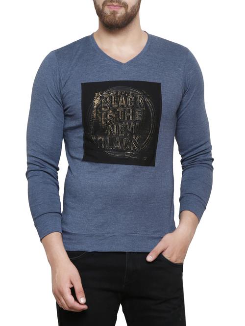 blue cotton t-shirt - 14135586 - Standard Image - 1