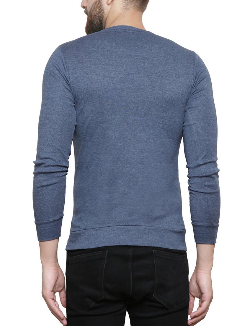 blue cotton t-shirt - 14135586 - Zoom Image - 3