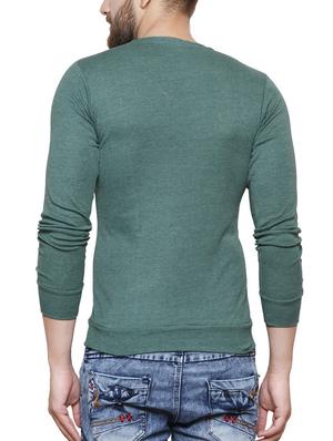 olive green cotton t-shirt - 14135589 - Standard Image - 3