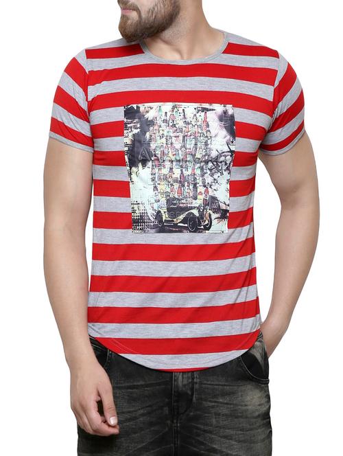 red cotton t-shirt - 14135590 - Standard Image - 1