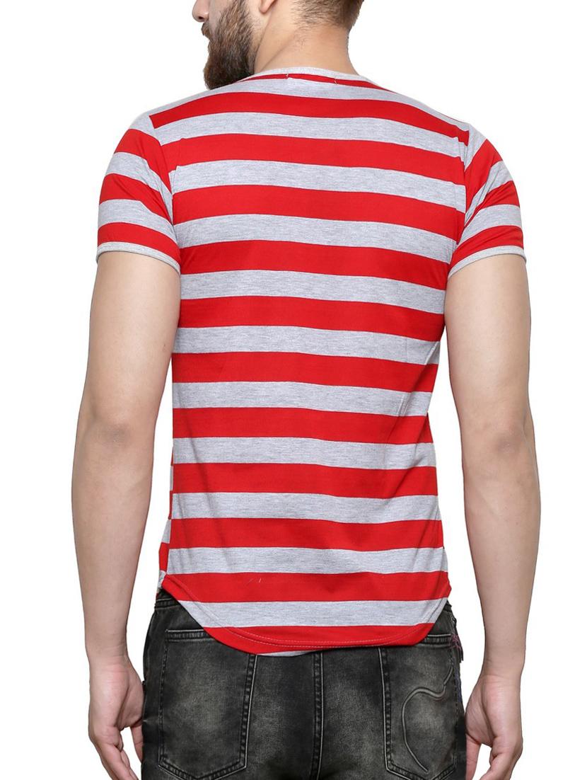 red cotton t-shirt - 14135590 - Zoom Image - 3