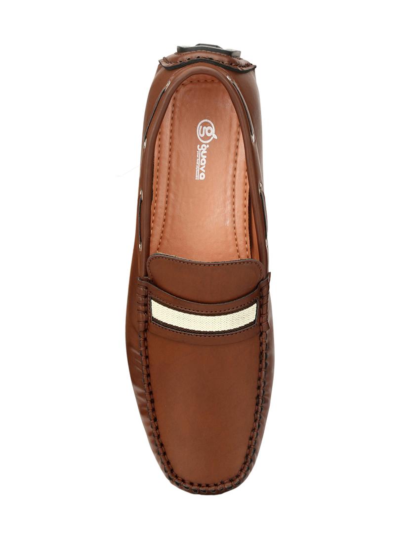 brown leatherette slip on loafer - 14135635 - Zoom Image - 4