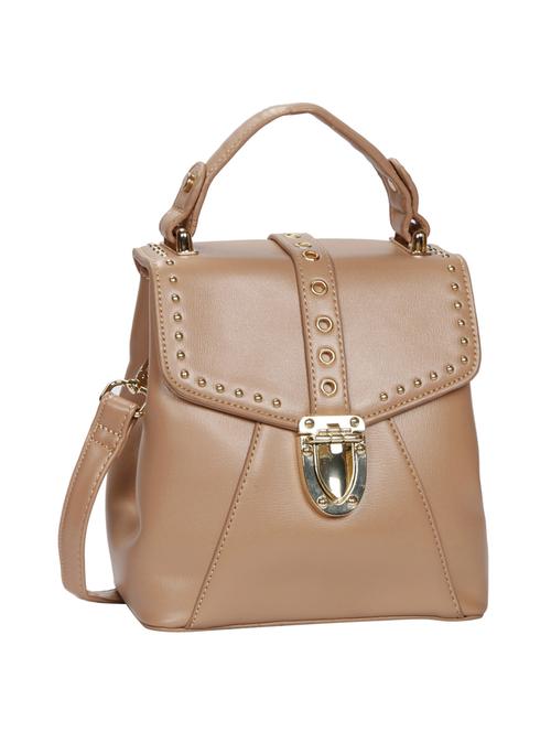 brown leatherette satchel - 14135651 - Very Small Image - 1