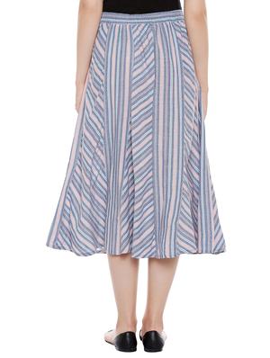 multicoloured cotton a-line skirt - 14137747 - Standard Image - 3