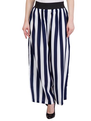 multi crepe palazzos - 14139869 - Very Small Image - 1