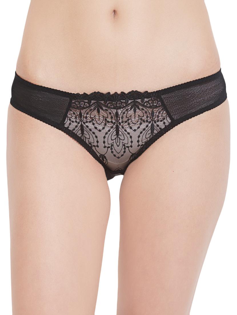black polyester bikini panty - 14142713 - Zoom Image - 1