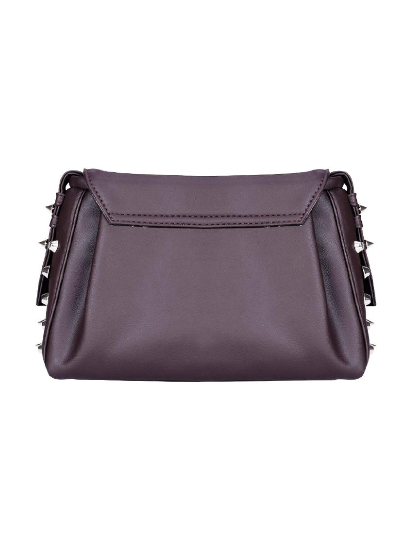 purple leatherette regular sling bag - 14143247 - Zoom Image - 2