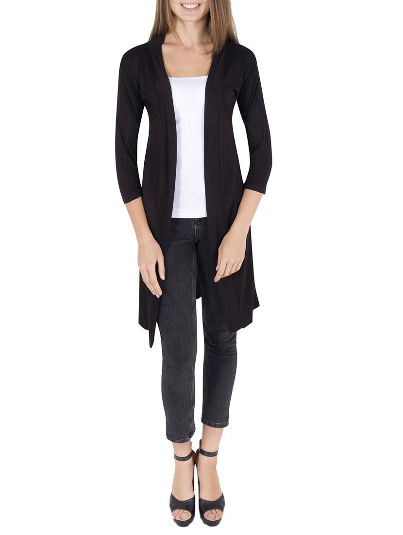 black viscose shrug - 14143276 - Zoom Image - 1