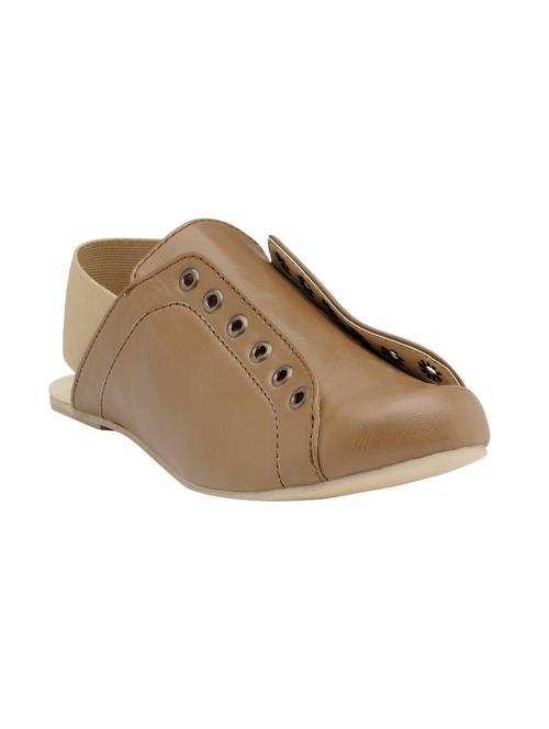 brown back strap casual shoe - 14145969 - Standard Image - 1