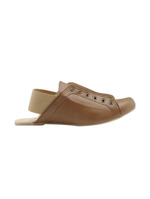 brown back strap casual shoe - 14145969 - Standard Image - 2
