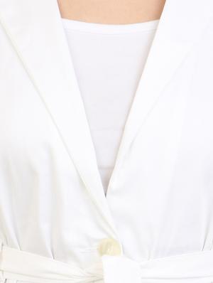 white cotton casual blazer - 14145976 - Standard Image - 4