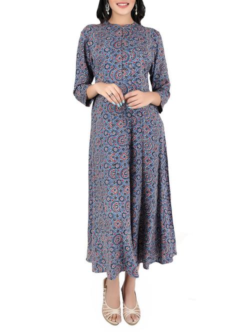 anarkali printed kurta - 14146413 - Standard Image - 1
