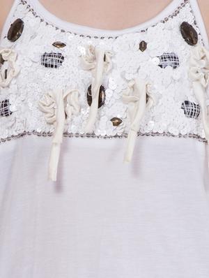 solid white viscose dress - 14147247 - Standard Image - 4