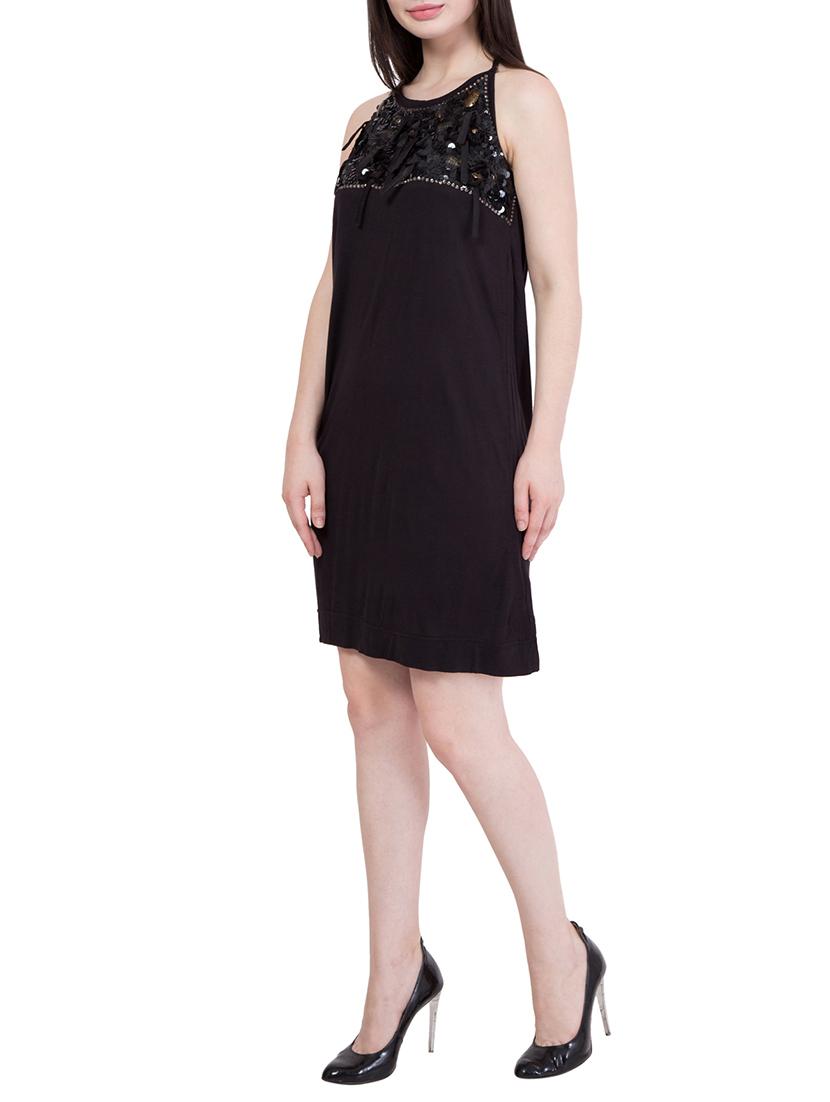 solid black viscose dress - 14147250 - Zoom Image - 2