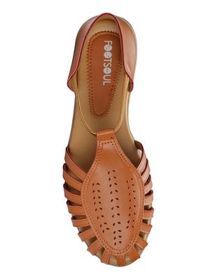 tan closed back sandal - 14150818 - Standard Image - 4
