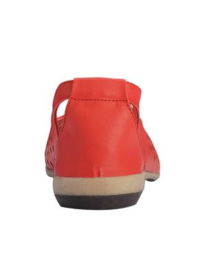 maroon back strap sandal - 14150820 - Standard Image - 3