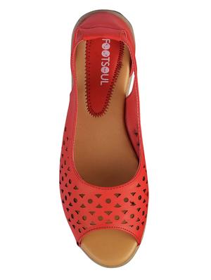maroon back strap sandal - 14150820 - Standard Image - 4
