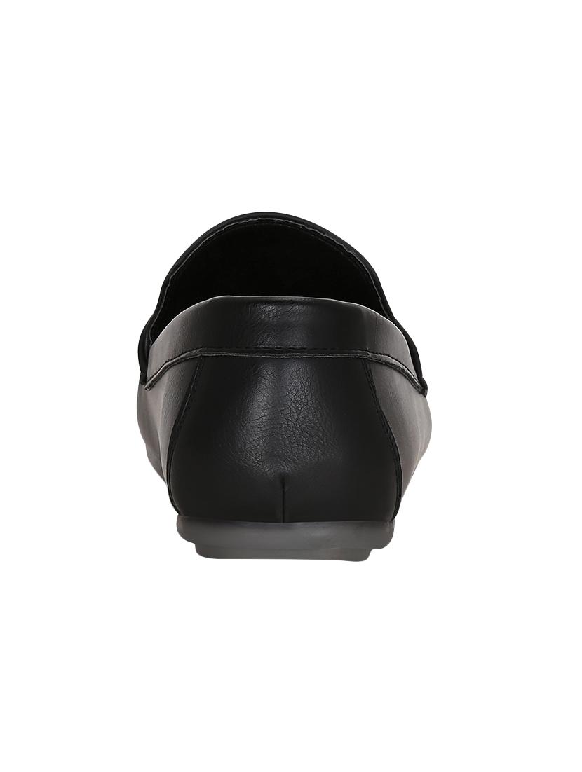 black leatherette slip on loafer - 14153621 - Zoom Image - 3
