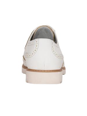 white leatherette lace up shoe - 14153666 - Standard Image - 3