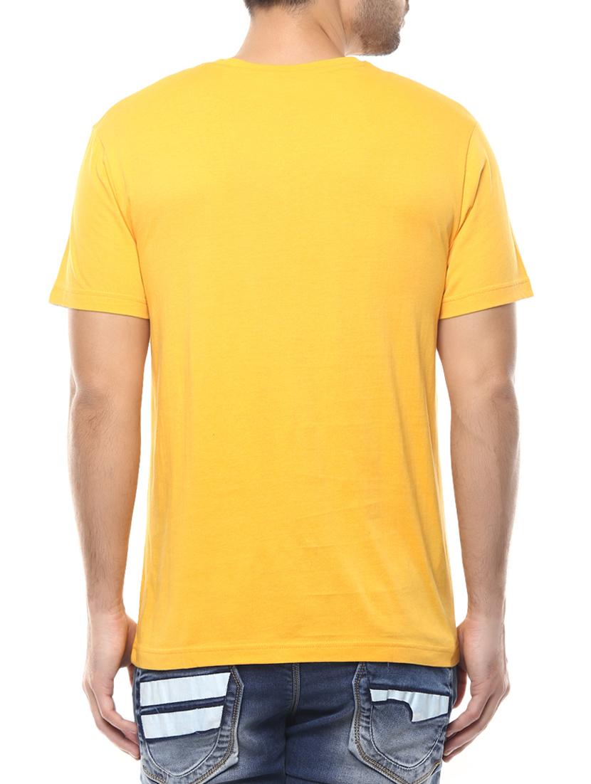 yellow cotton t-shirt - 14153922 - Zoom Image - 3