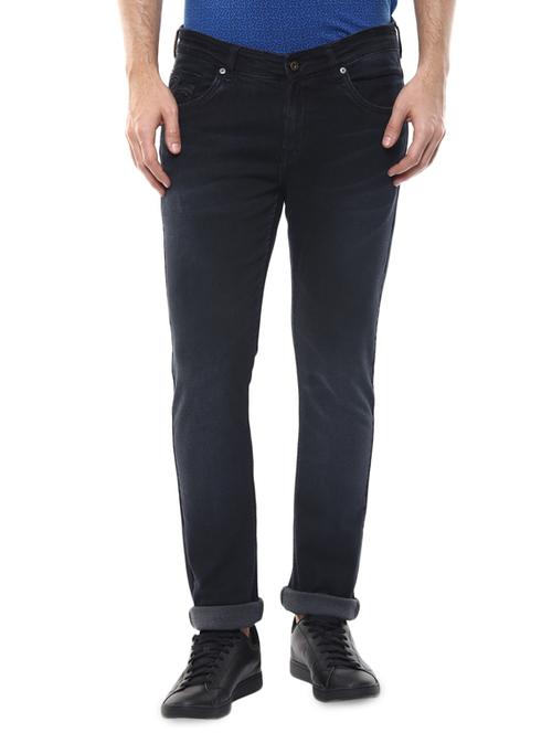 blue cotton washed jeans - 14154267 - Standard Image - 1