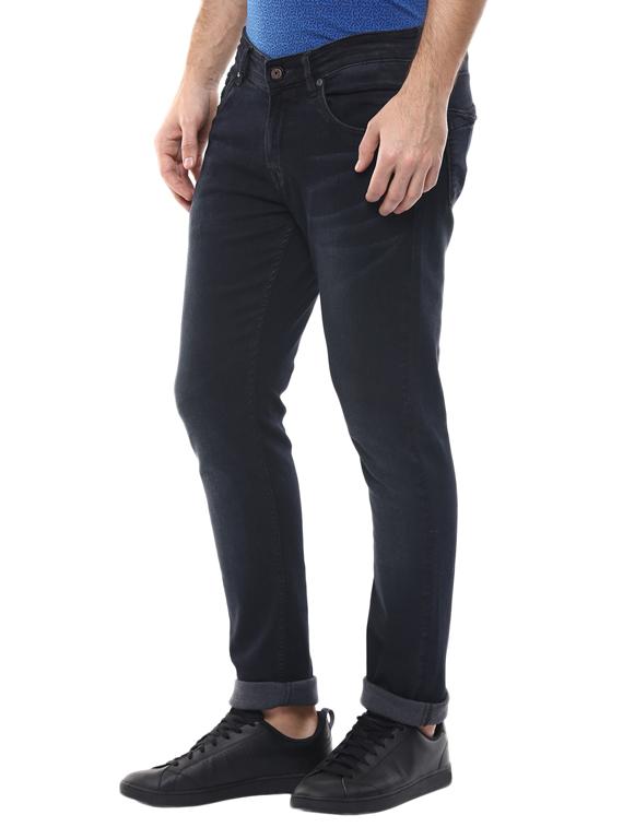 blue cotton washed jeans - 14154267 - Zoom Image - 2