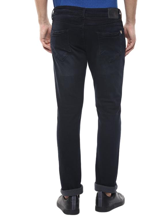 blue cotton washed jeans - 14154267 - Zoom Image - 3