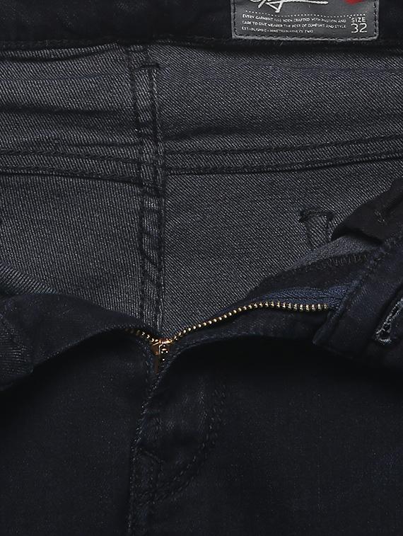 blue cotton washed jeans - 14154267 - Zoom Image - 4