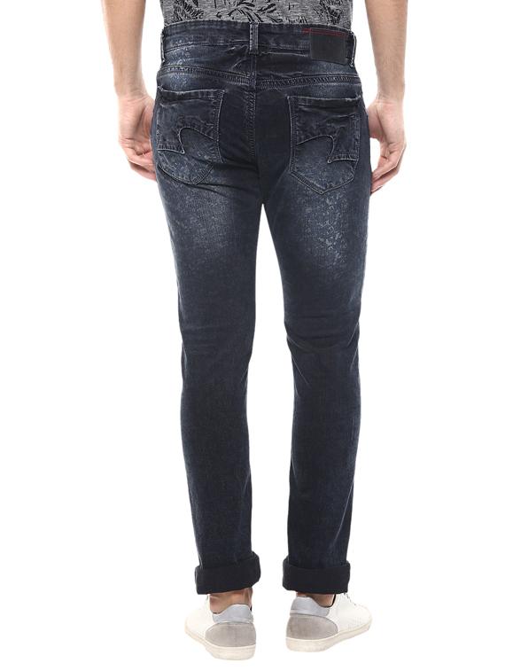 dark blue light washed denim jeans - 14154277 - Zoom Image - 3
