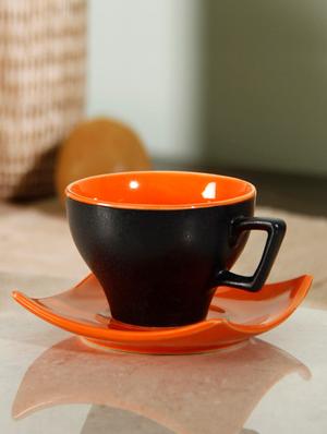 matt cup saucer set of 6 - 14154990 - Standard Image - 2