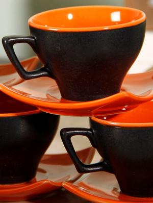 matt cup saucer set of 6 - 14154990 - Standard Image - 3