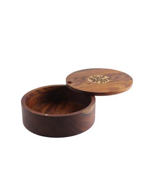 sheesham burnt work roti box - 14154993 - Standard Image - 4