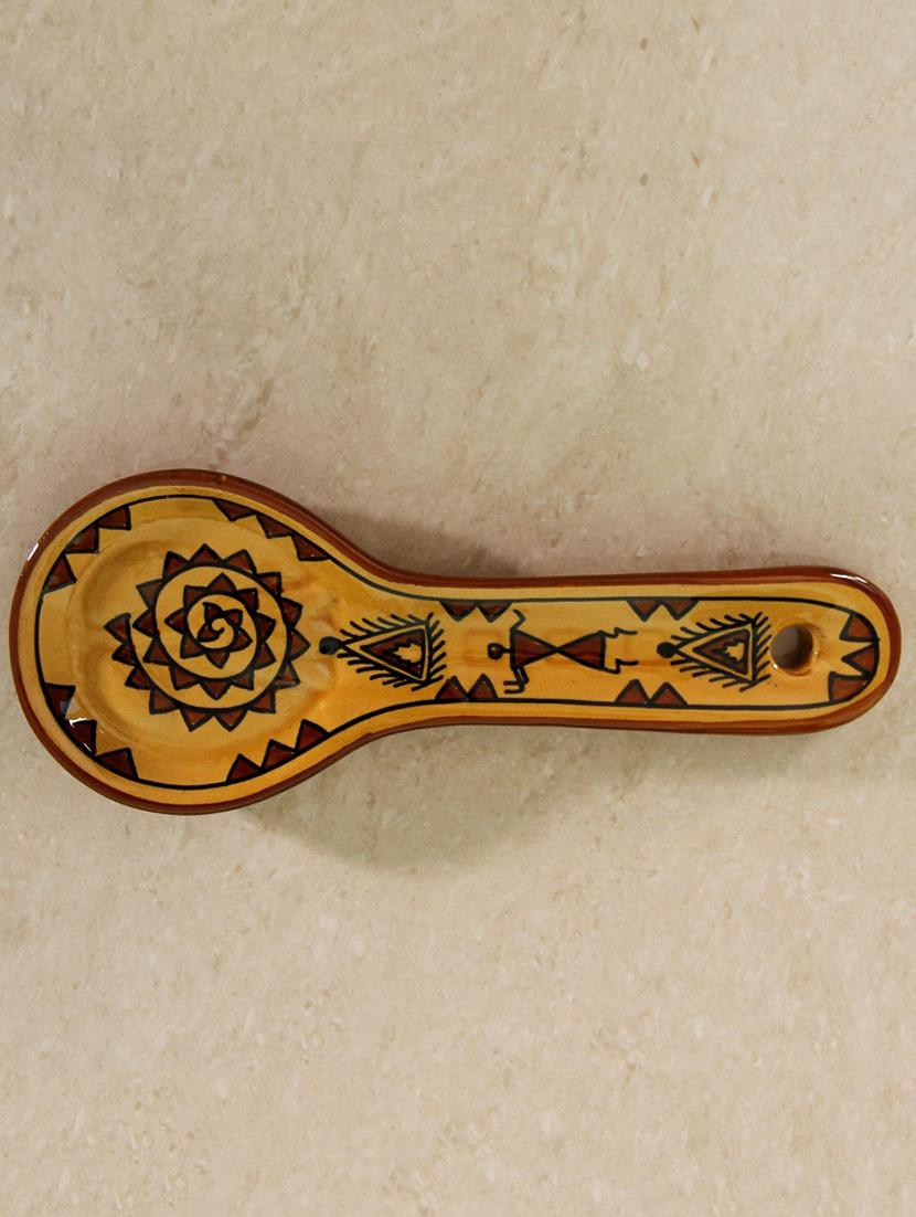mughal handpainted spoon rest - 14155016 - Zoom Image - 2