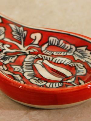 moroccan handpainted spoon rest - 14155018 - Standard Image - 3
