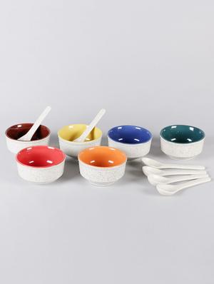 set of 6 ceramic offwhite soup bowls - 14155053 - Standard Image - 2