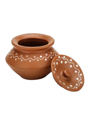 earthen ceramic handi set of 3 - 14155060 - Standard Image - 4
