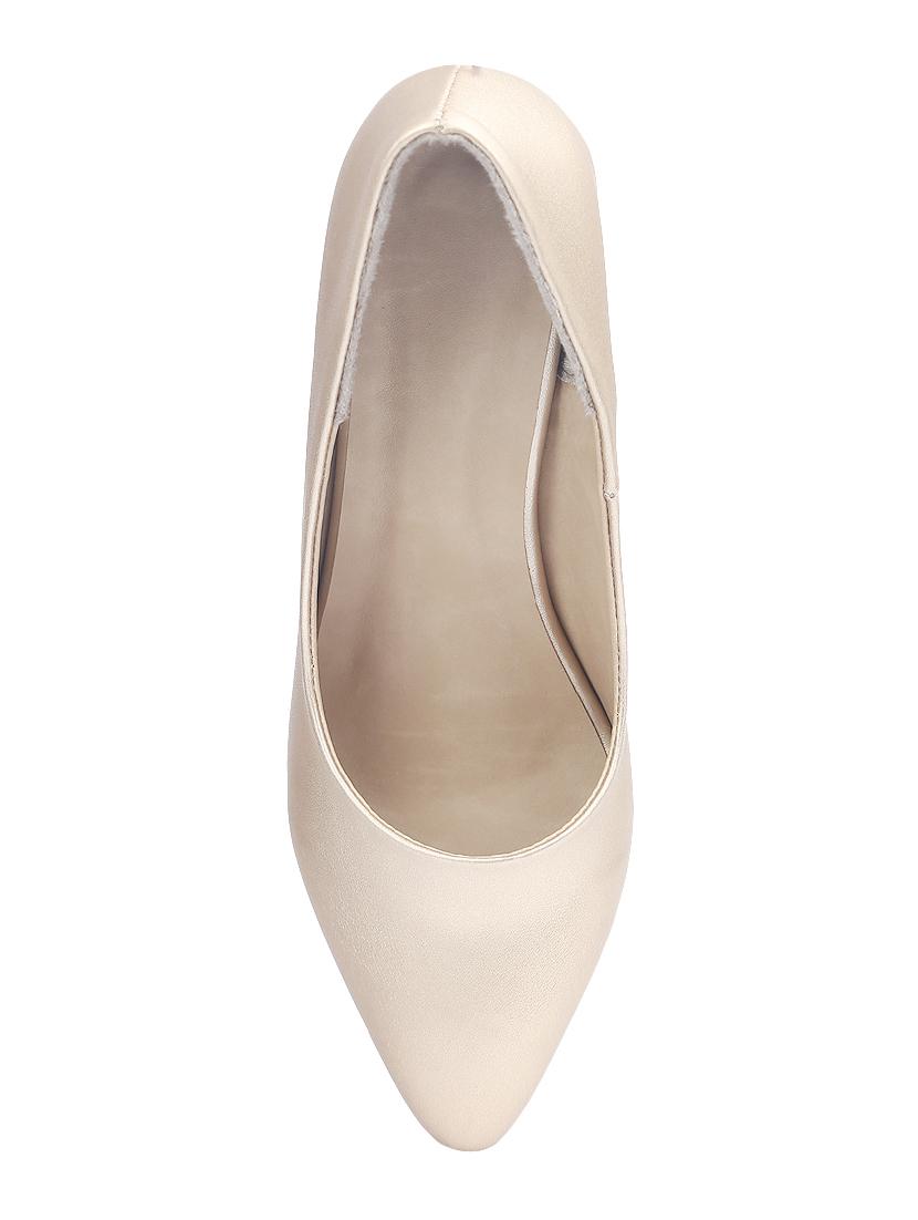 gold leatherette slip on pumps - 14157991 - Zoom Image - 4
