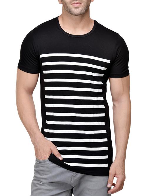 monochrome striped t-shirt - 14159208 - Standard Image - 1