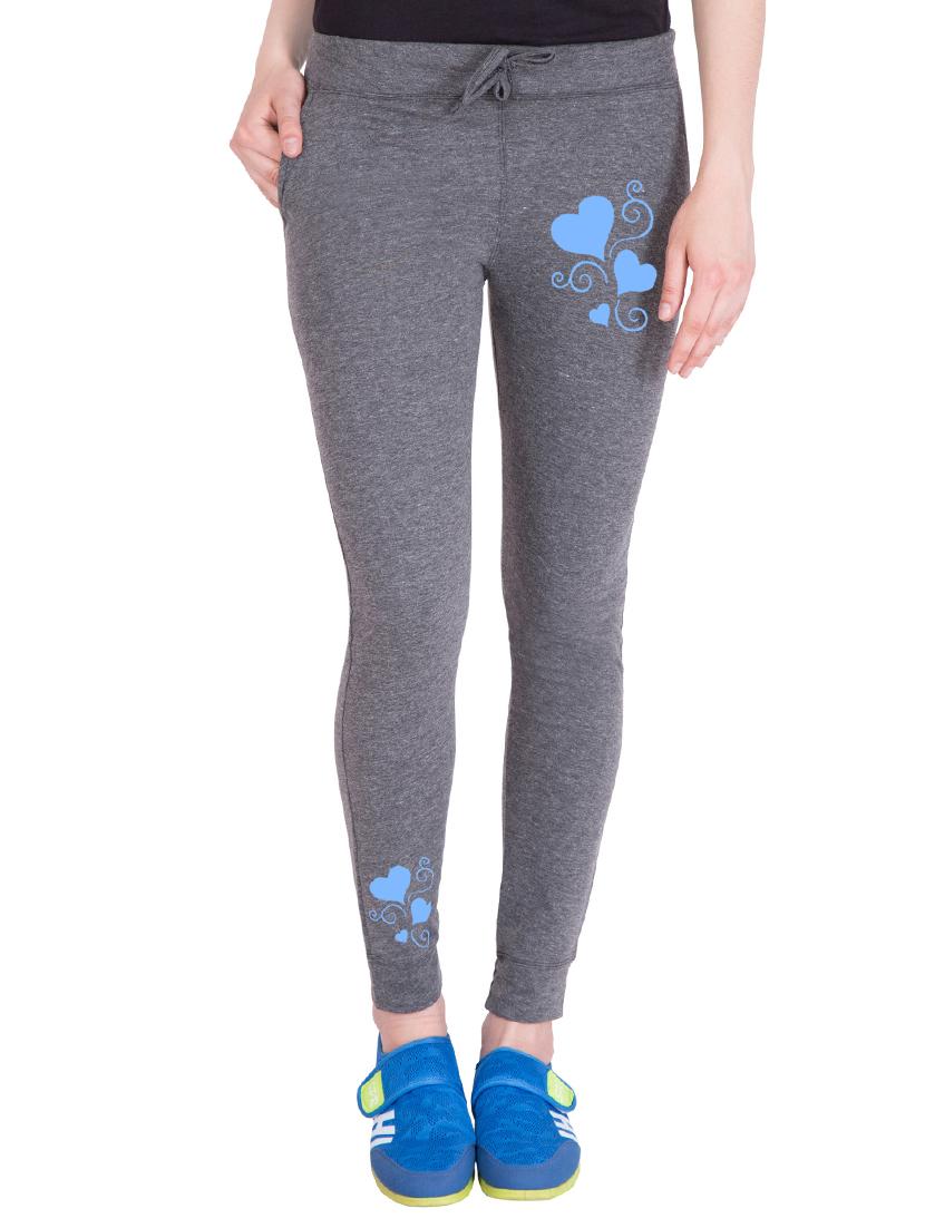 grey cotton track pants - 14160411 - Zoom Image - 1