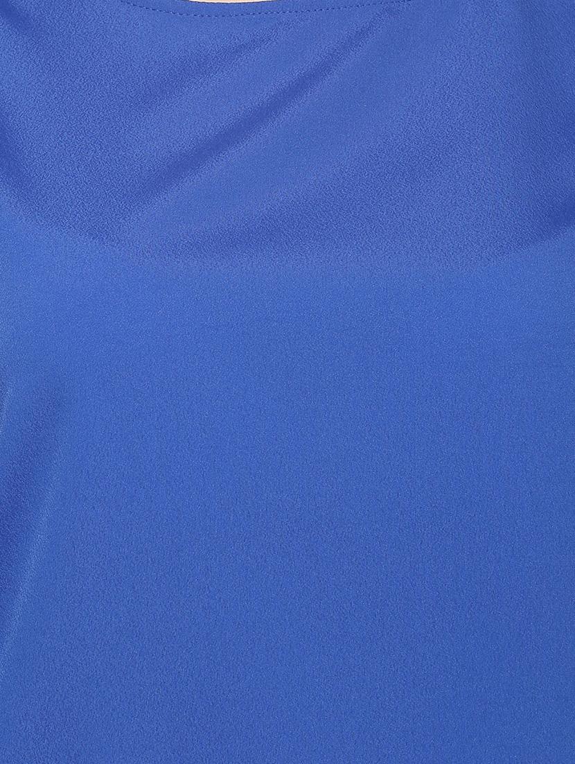 blue crepe regular top - 14163410 - Zoom Image - 4