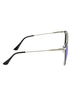 ted smith women aviator sunglasses (ts-17048s_blk-blu) - 14166421 - Standard Image - 3
