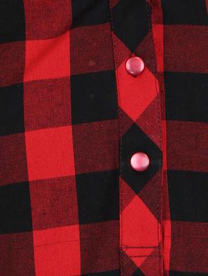 red cotton straight kurta - 14167866 - Standard Image - 4