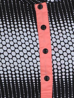 black cotton straight kurta - 14167893 - Standard Image - 4