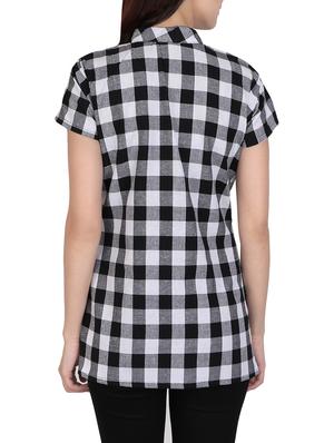 black cotton straight top - 14167941 - Standard Image - 3