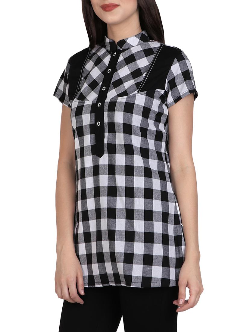 black cotton straight top - 14167941 - Zoom Image - 2
